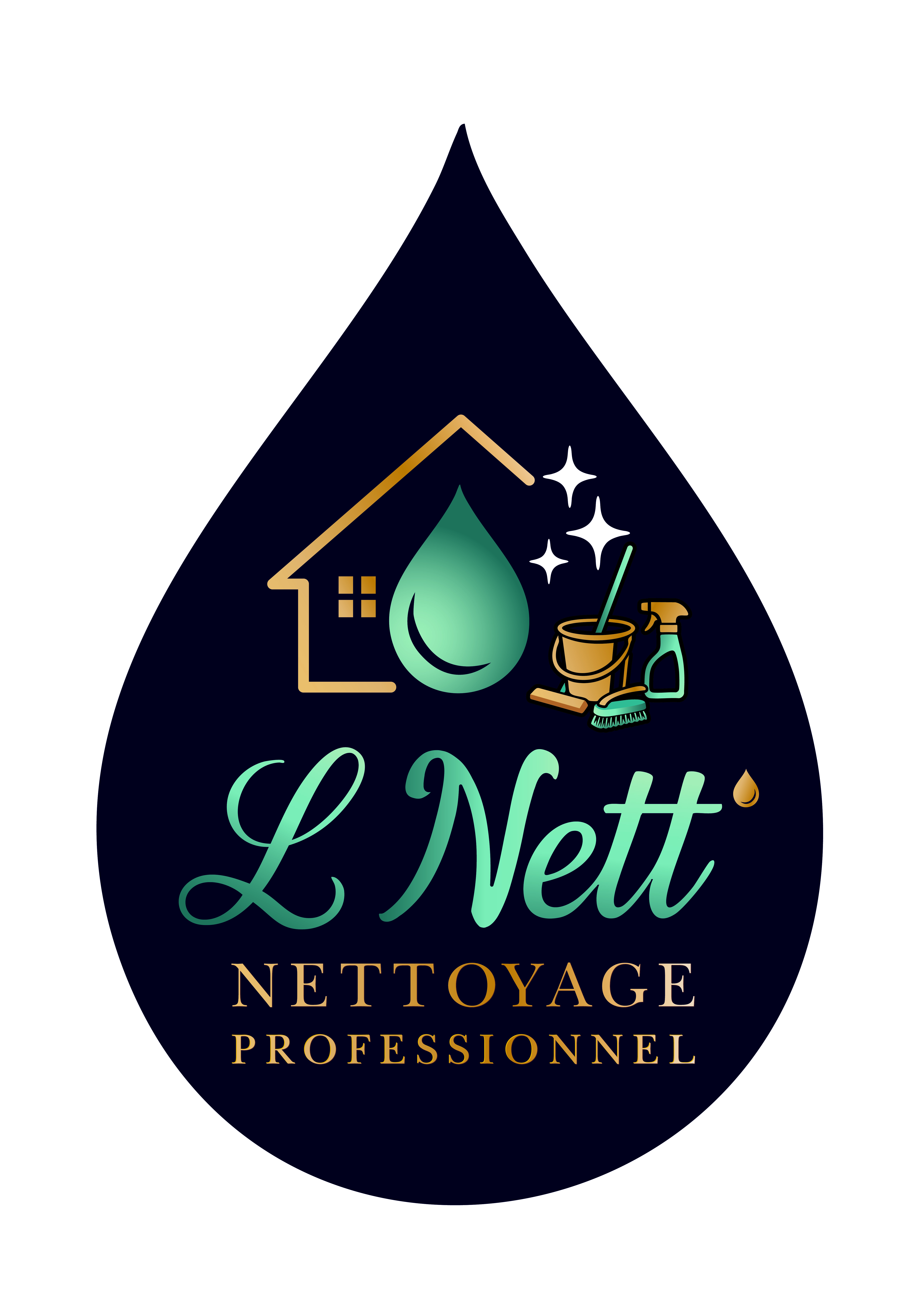 Logo L NETT', service de nettoyage professionnel en Alsace